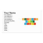 Periodic Table Writer  Business Cards