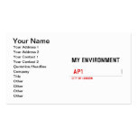 My environment    Business Cards