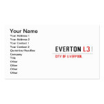 EVERTON  Business Cards
