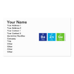 BaZnGa  Business Cards