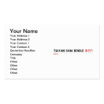 Tsakani Sana Bonolo   Business Cards