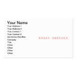 Seasons Greetings  Business Cards