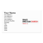 Grace ANglican  Business Cards