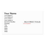   SKA STREET WALK  Business Cards