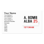 A. BOMB ALBA  Business Cards
