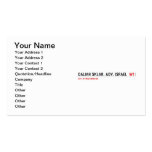 Daliah Sklar, Adv. Israel   Business Cards
