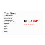 bts  Business Cards