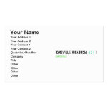 casville road826  Business Cards
