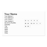 Happy
 Birthday
 Sir  Business Cards
