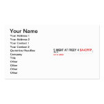 5 night at fredy 4  Business Cards