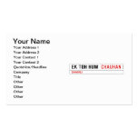 ek toh hum   Business Cards