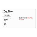 Catsick Lane  Business Cards