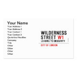Wilderness  Street  Business Cards