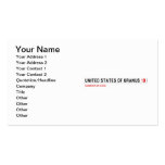 United States of Uranus  Business Cards