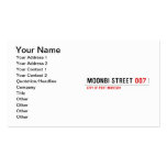 Moonbi Street  Business Cards