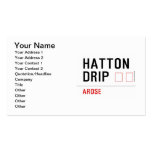 HATTON DRIP  Business Cards
