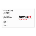 ALLERTON  Business Cards
