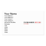 Station barbers   Business Cards