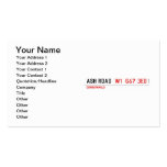 Ash road   Business Cards