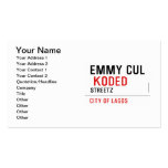 EMMY CUL   Business Cards