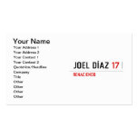 JOEL DÍAZ  Business Cards