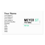 Meyer  Business Cards