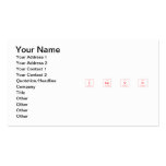 I Lu V U  Business Cards
