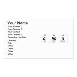 zack  Business Cards