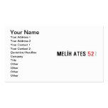 MELİH ATES  Business Cards