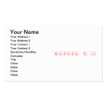 MAKEKE D.L  Business Cards