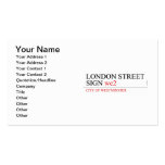 LONDON STREET SIGN  Business Cards