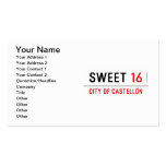 SWEET  Business Cards