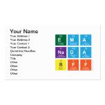 ema
 nada
 bff  Business Cards