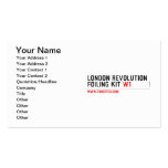 London revolution foiling Kit  Business Cards
