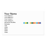 Tabla Periodica  Business Cards