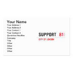 Support   Business Cards