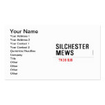 Silchester  Mews  Business Cards