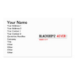 Blackboyz  Business Cards