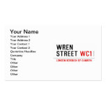 Wren  Street  Business Cards