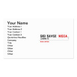 GiGi savge   Business Cards