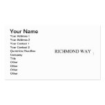 Richmond way  Business Cards
