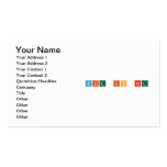 wie is het  Business Cards