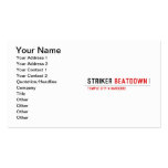 STRIKER  Business Cards