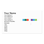 Dear Kirin,
 
   Business Cards