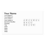 Periodic
 Table
 Writer  Business Cards