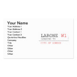 larone  Business Cards