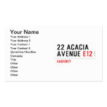 22 ACACIA AVENUE  Business Cards