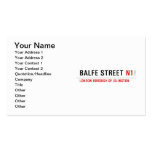 Balfe Street  Business Cards