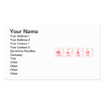 Mako  Business Cards