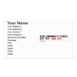Dene community school art trip   Business Cards